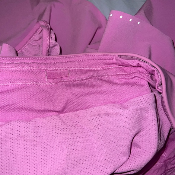 Light Pink Lululemon Fast and Free High-Rise Classic-fit Split Short 3” - Picture 3 of 5